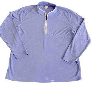 Nike Dri Fit Athletic 1/4 Zip Up Sweatshirt Purple Adult Plus Size XXL Pullover